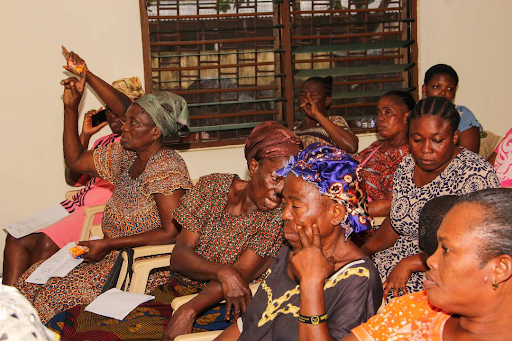 Participants at the Aflao Town hall meeting