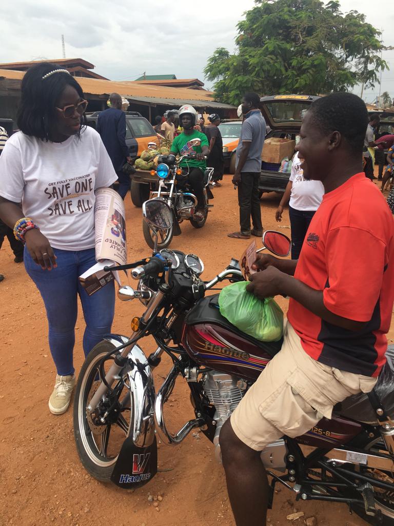 Commercial Motor Riders (Okada Riders) were not left out of the vaccine advocacy engagement.