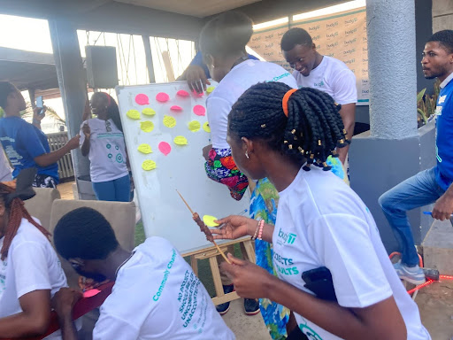Community Champions making pledges